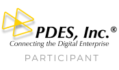 PDES Inc logo. PDES Inc is a consortium for product data exchange standards.